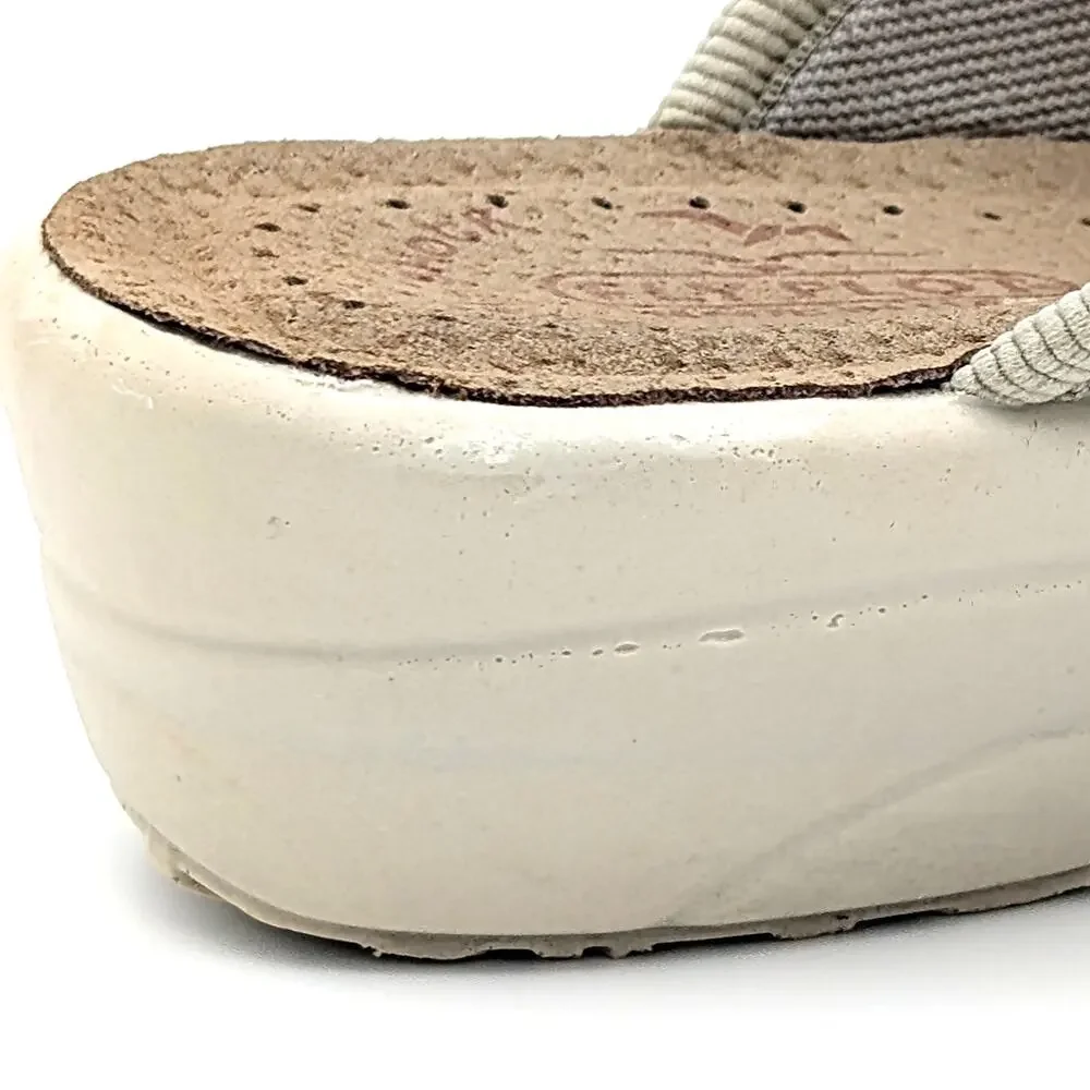 Fly Flot Anoia Mesh Comfort Clogs Mules Slippers Womens 9 EU 40 Beige T4368 FE - Picture 8 of 9